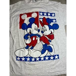 Vintage Disney Jerry leigh Mickey Mouse  Minnie T-shirt USA patriot t-shirt  OS